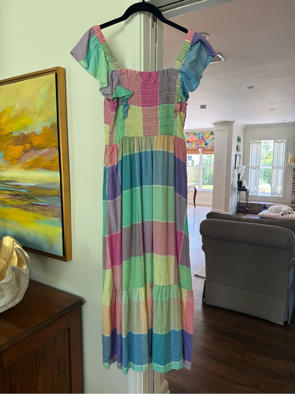 Madras Gap Maxi Dress